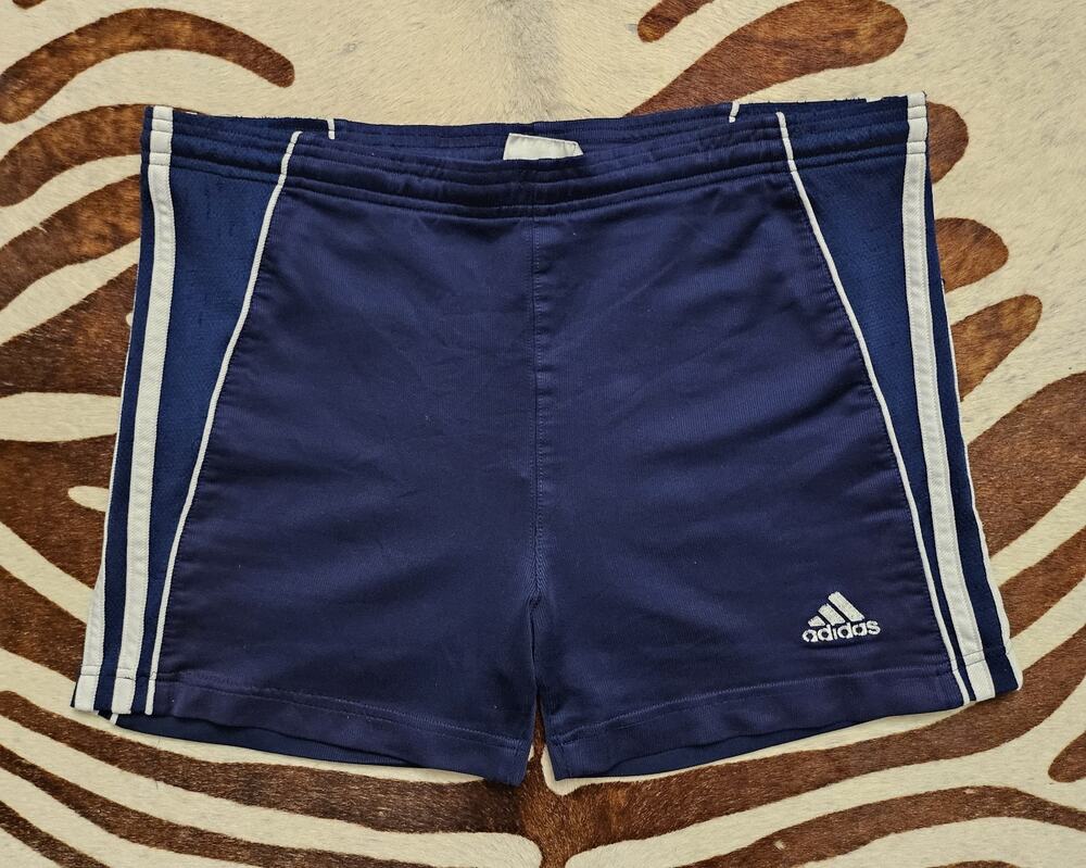 Vintage Y2K Men’s Adidas 3 Stripes 3 Bars Athletic Performance 3.5" Shorts Sz L